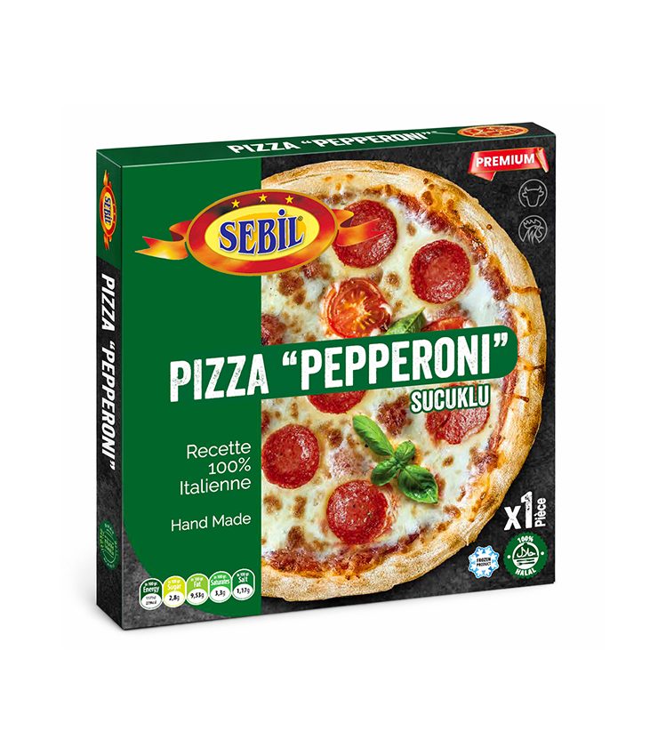 Pizza Pepperoni (Sucuklu) Halal Surgelée – Sebil