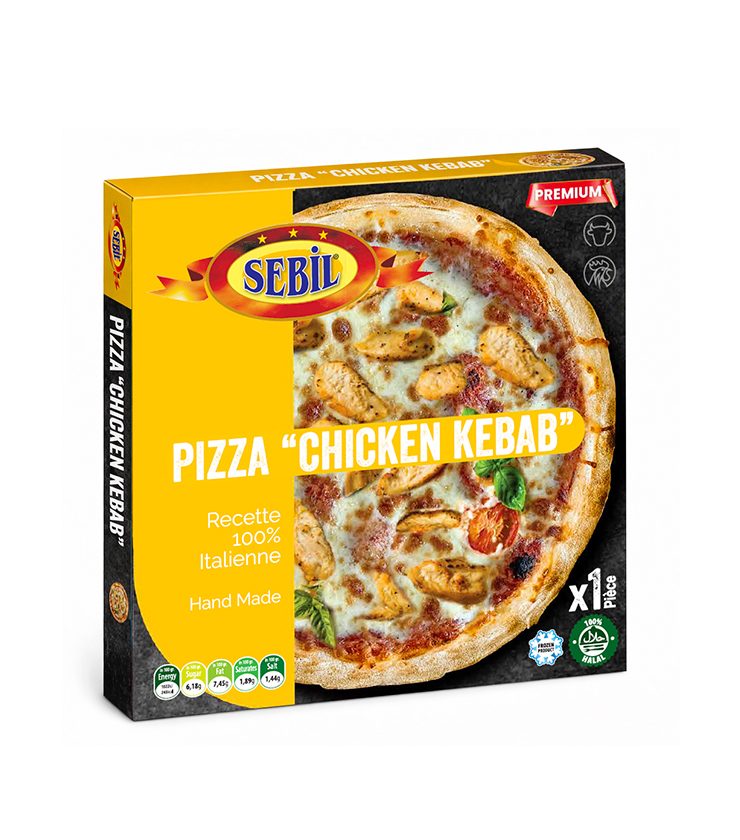 Pizza Chicken Kebab Halal Surgelée – Sebil